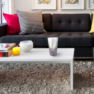 elegant tall and narrow vase with silver leaf