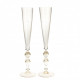 Murano glass elegant flutes