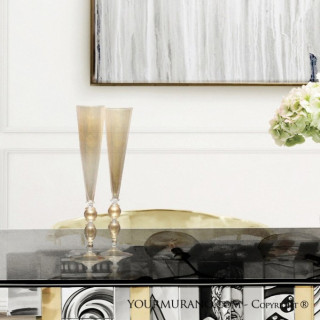 blown-glass flutes home décor