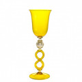 PALLADIO Yellow decorative goblet