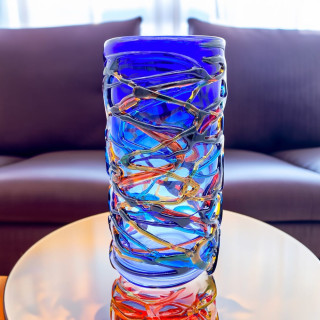 Vaso Blu Moderno Murano