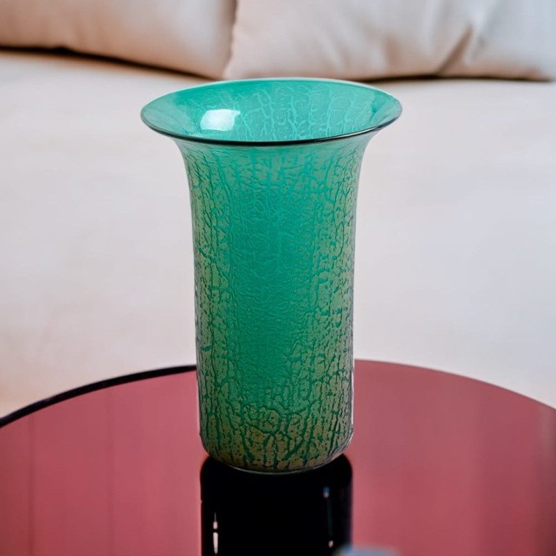 Vaso Murano Verde Oro