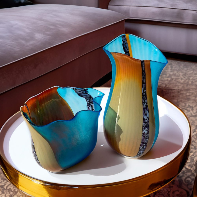 Murano Glass Vases Decorative