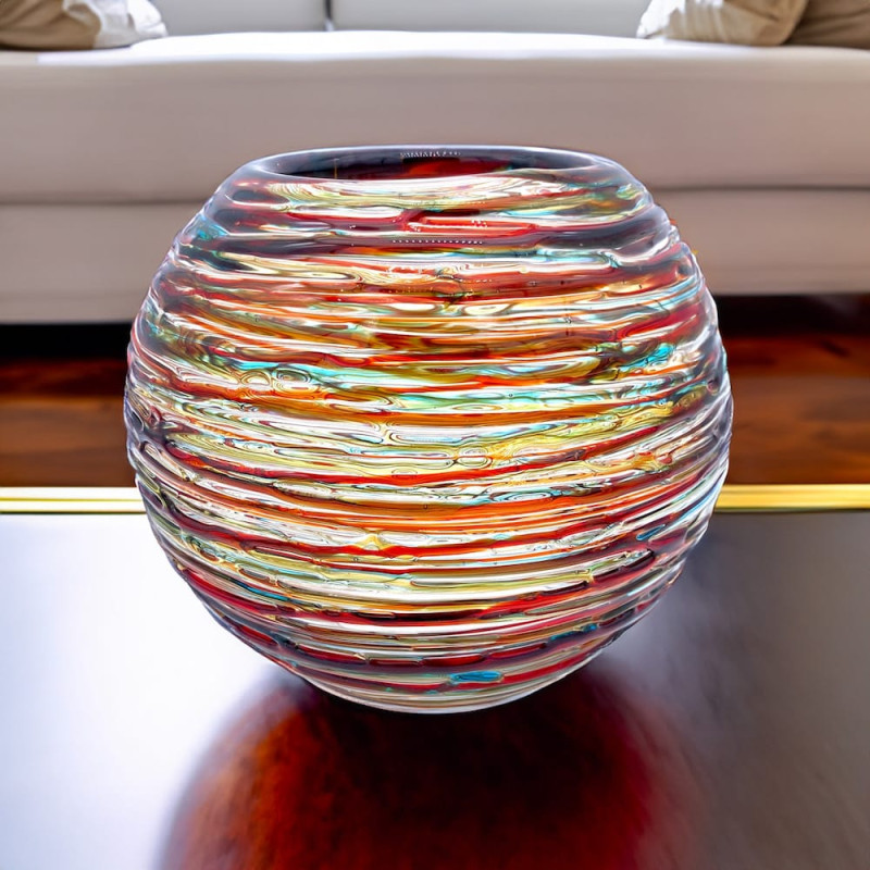 Murano Glass Vase Rounded