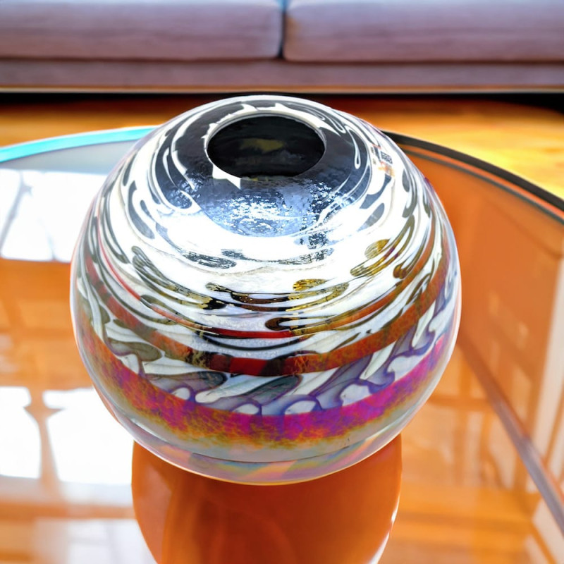 Murano Glass Vase Round