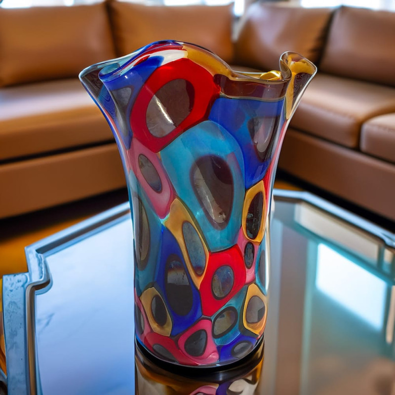 Murano Glass Vase Home Decor