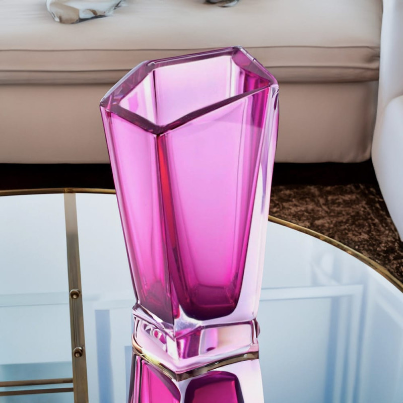 Murano Glass Vase Ruby