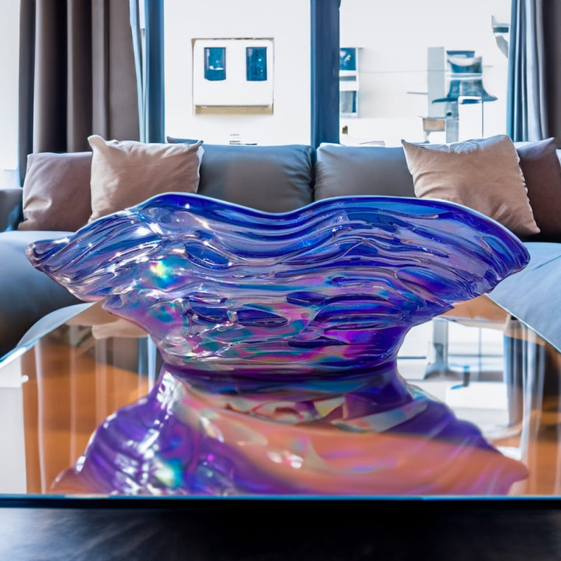 Murano Glass Bowl Blue