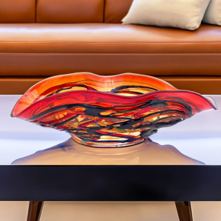 Murano Bowl Red Modern