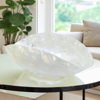 Murano Glass Bowl Ivory