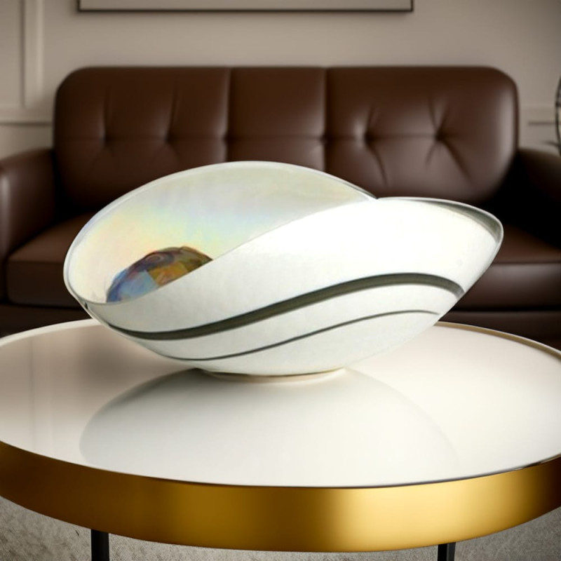 Murano Glass Bowl Shell Shape