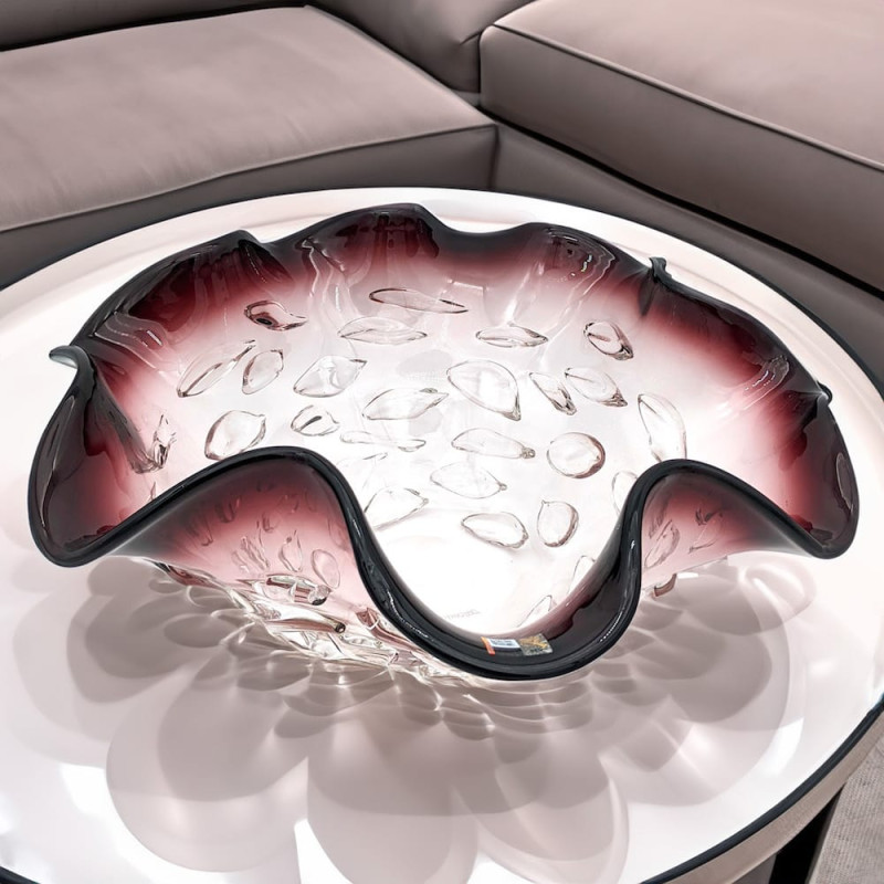 Centrotavola Ametista Vetro Murano