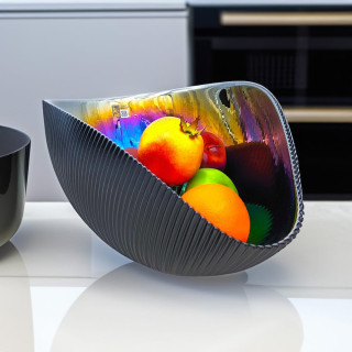 Murano Glass Bowl Black