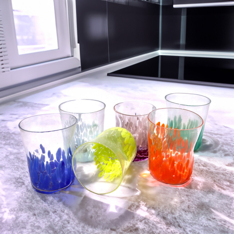 Murano Glass Tumblers Set
