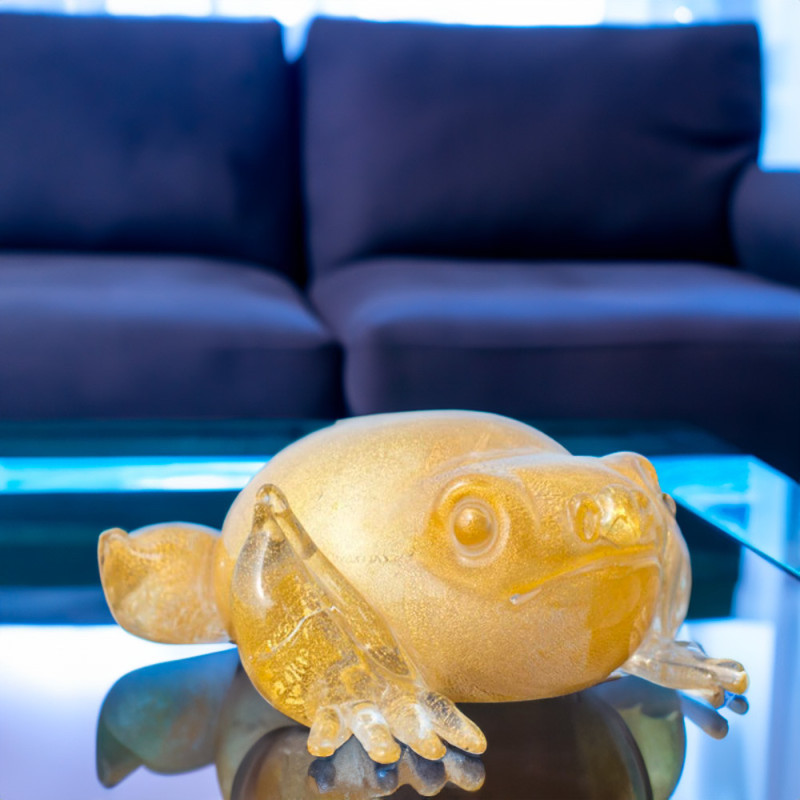 Murano Glass Sculpture Frog