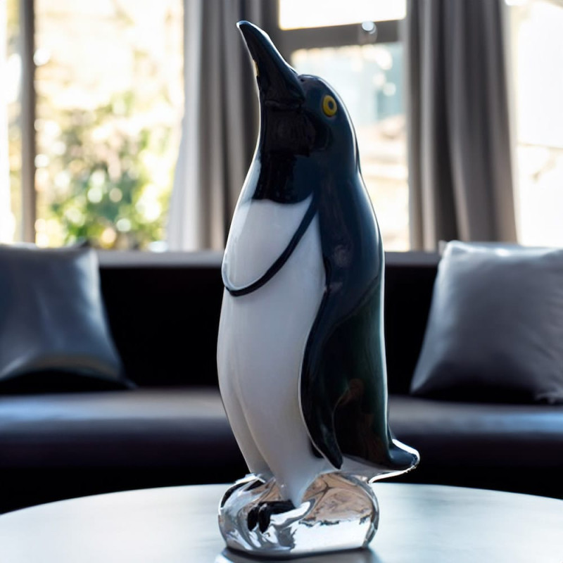 Murano Glass Sculpture Penguin