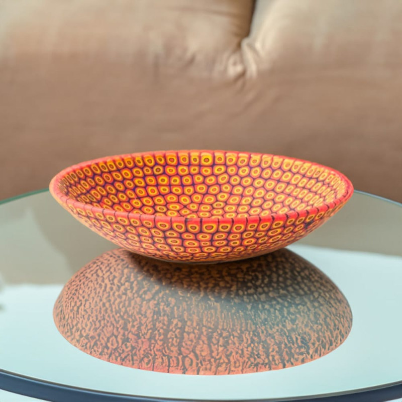 Murano Glass Orange Bowl