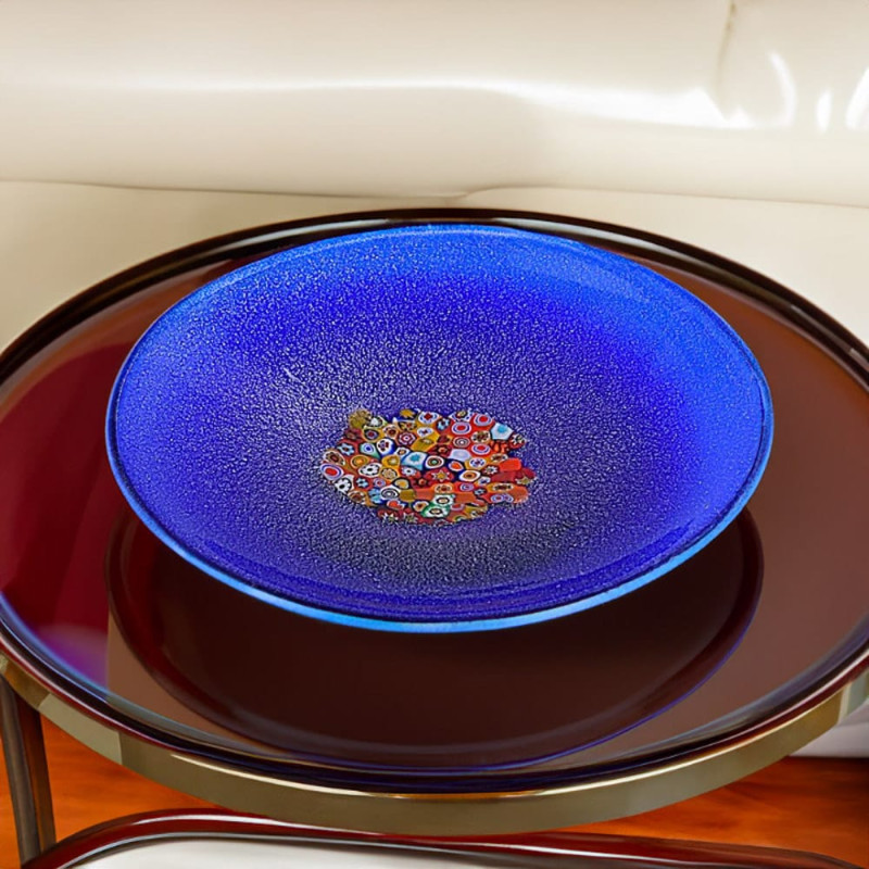 Piatto Blu Classico Murano