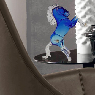 Cavallo Blu Vetro Murano