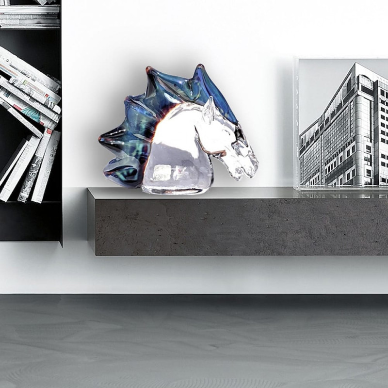 Testa Cavallo Vetro Murano