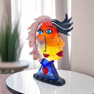 Testa Picasso Rosa Murano