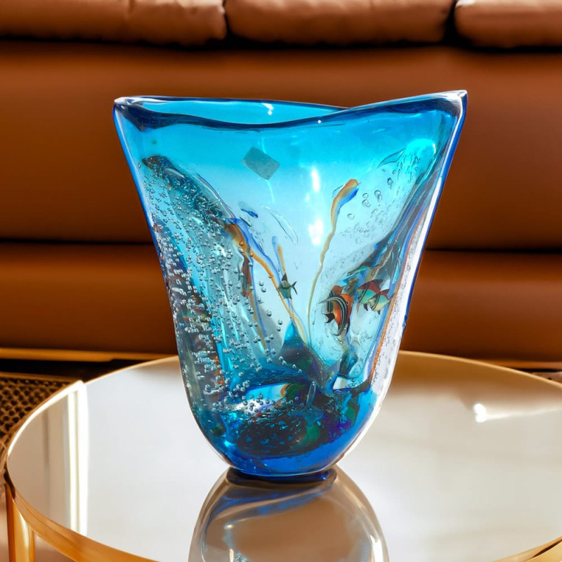 Vaso Acquario Vetro Murano