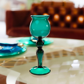 Calice Verde Vetro Murano