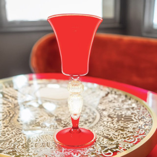Calice Rosso Vetro Murano