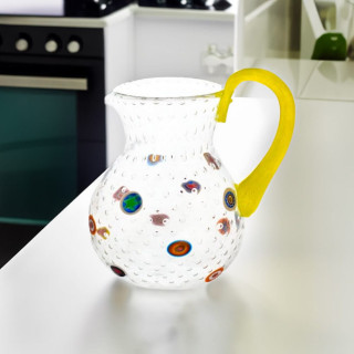 Murano glass pitcher crystal