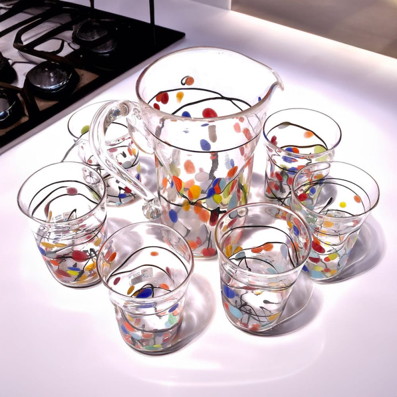 Murano glassware set