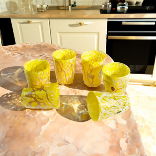blown made murano tumblers