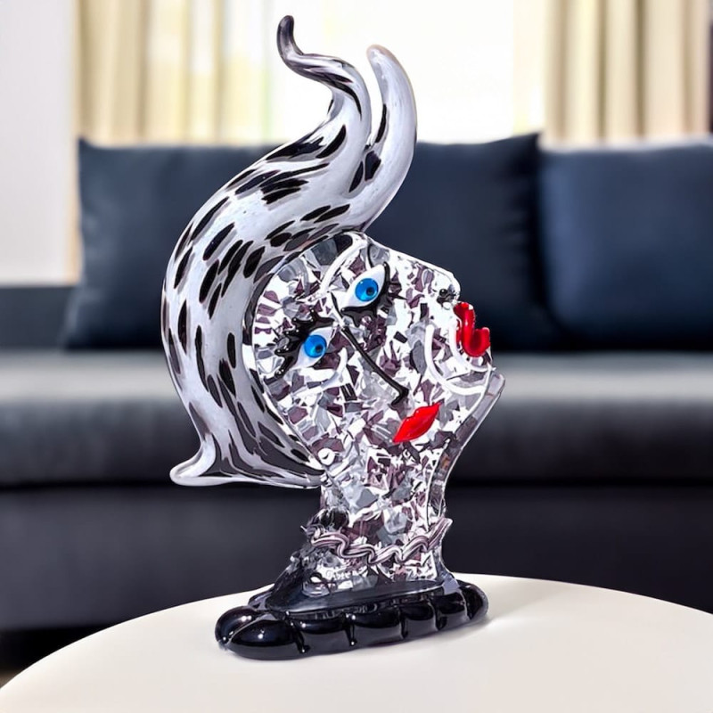 Murano glass Head Sculpture