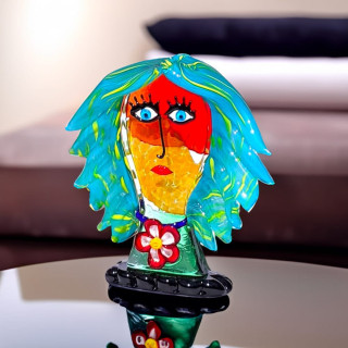 Murano Glass Head Sculpture