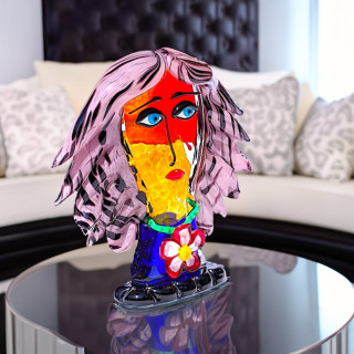 Testa donna Vetro Murano