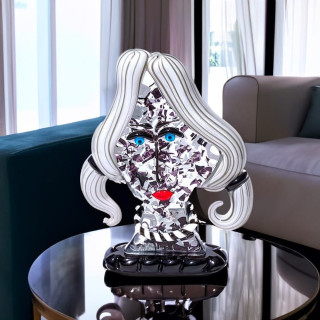 Murano glass figure woman head