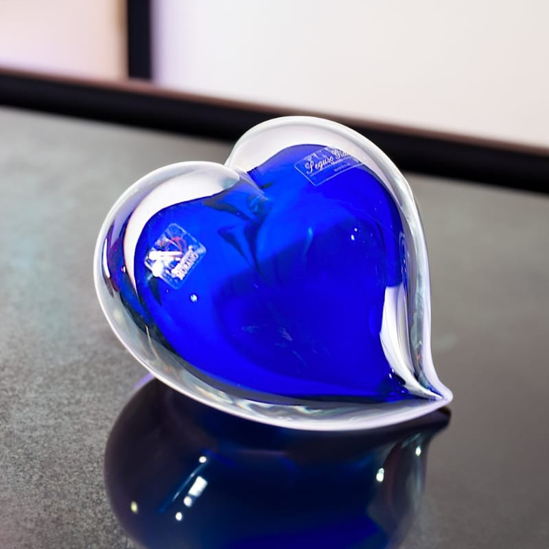 Blue Murano Glass Heart