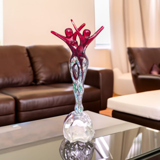 Murano glass dancers sculpture