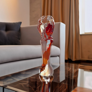 murano glass hug sculpture