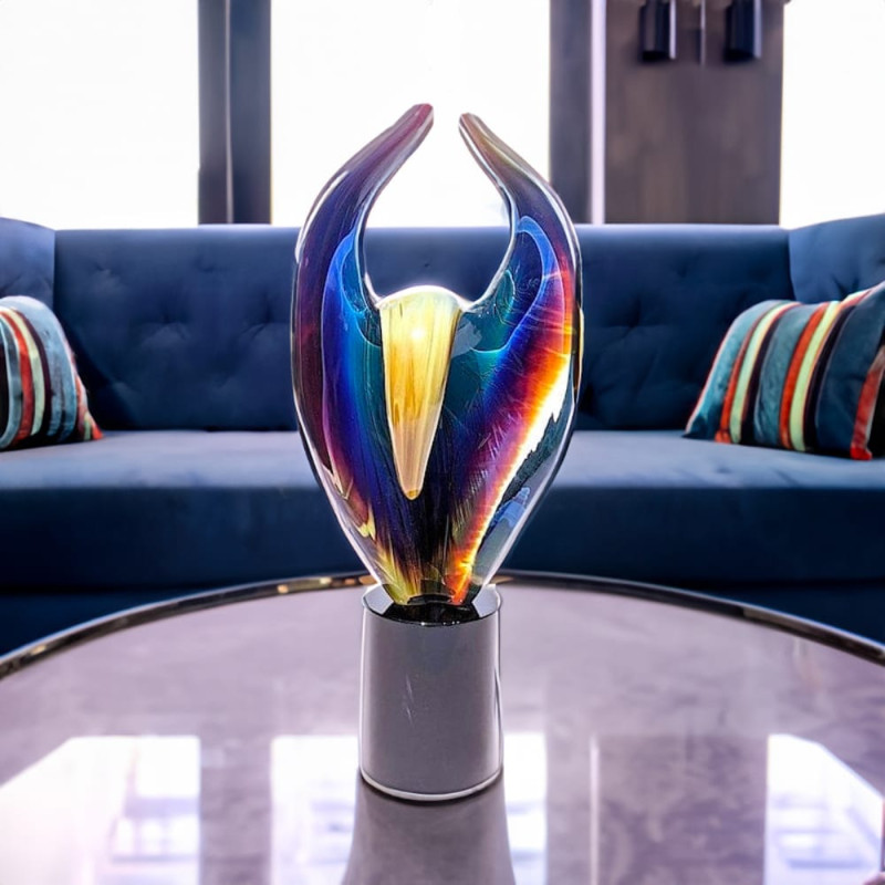 Scultura moderna vetro soffiato