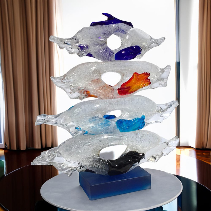Scultura verticale vetro di murano