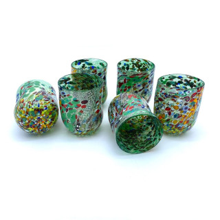 Green Set Murano Glasses