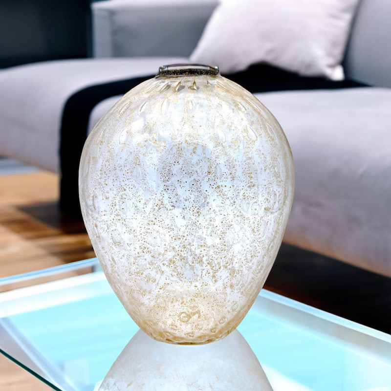 Handmade clear vase