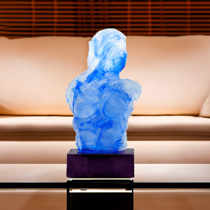 Classic Bust Clear Glass