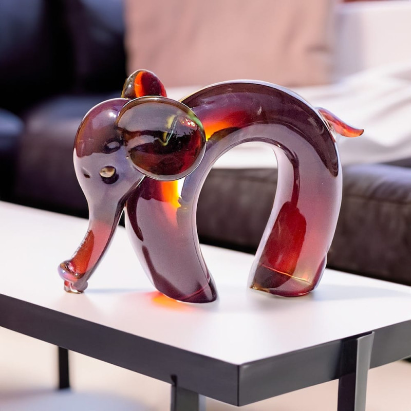 scultura elefante ambra idea regalo