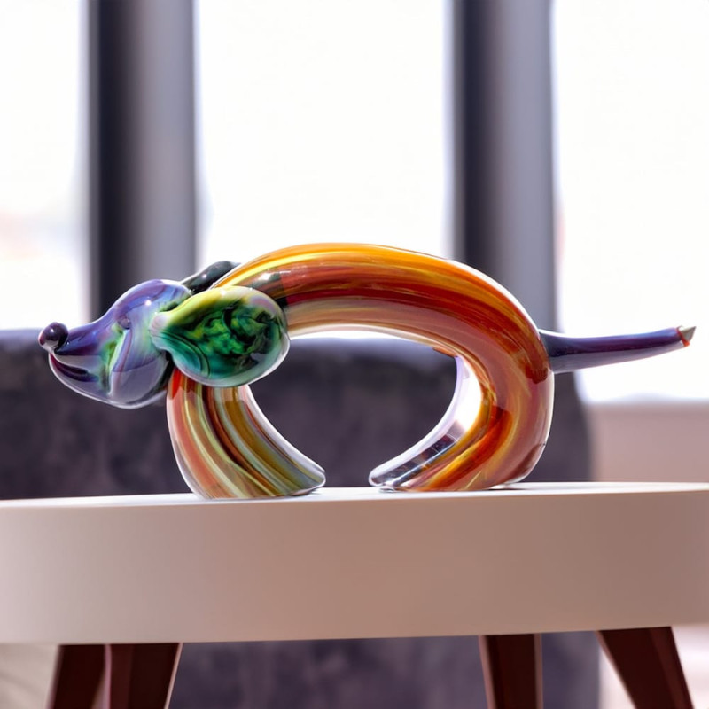 small amber animal sculpture elegant