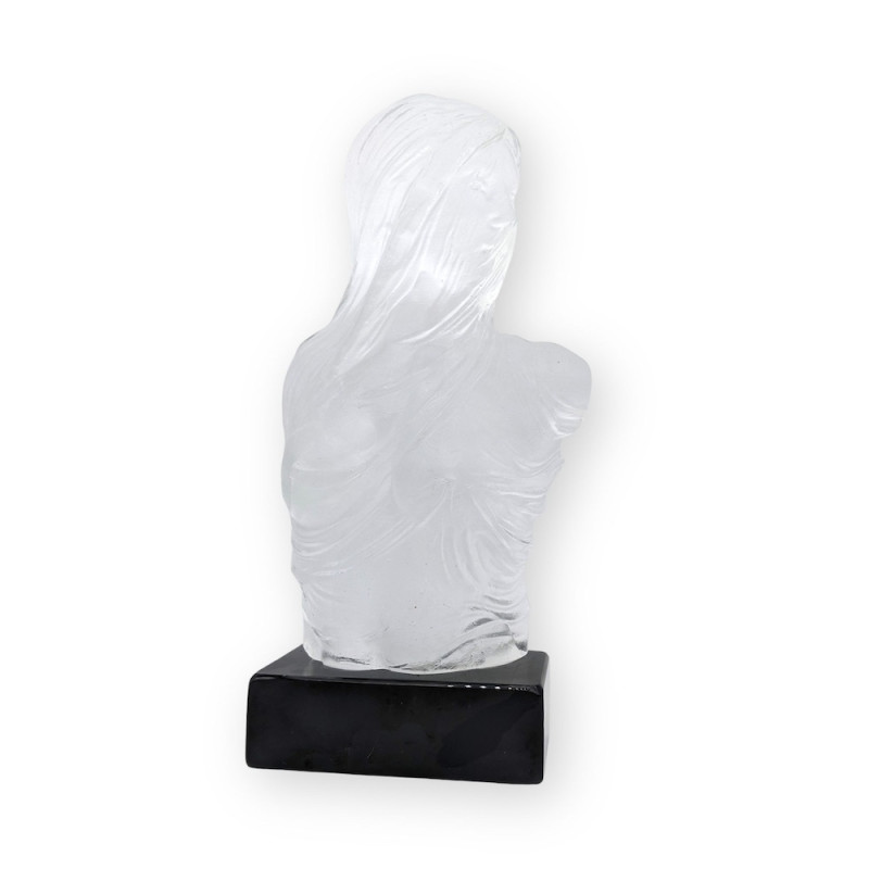 CRYSTAL ISABELLA Female Bust in Handmade Glass