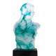 Murano Glass Statue Clear Blue
