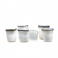 UNSWEETENED colorful white tumblers set