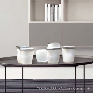 Set di tumbler in vetro soffiato arredo casa