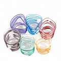 ICED - set bicchieri trasparenti decorati